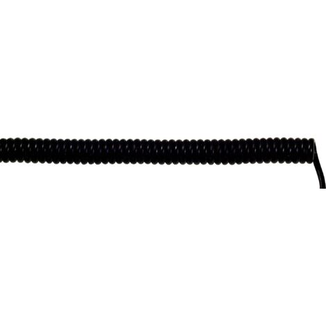 LAPP 73220243 Câble spiralé UNITRONIC® SPIRAL 1200 mm / 1600 mm 2 x 0.25 mm² noir 5 pc(s) X761521