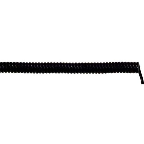 LAPP 73220252 Cavo a spirale UNITRONIC® SPIRAL 300 mm / 1200 mm 4 x 0.25 mm² Nero 5 pz.
