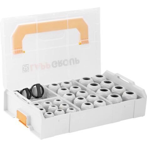 Lapp Assortimento di ghiere per cavi grigio-argento RAL 7001