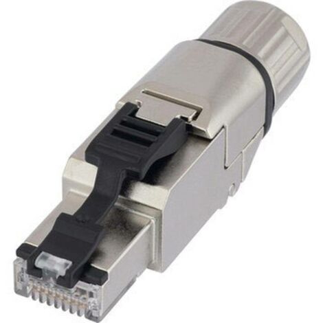 Connettore Ethernet Connettore femmina Cat6, 8 vie, Montaggio a pannello