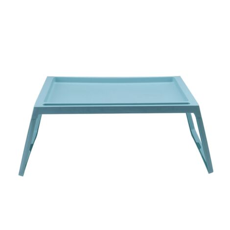 Laptop Bed Tray Table Portable Lightweight Mini Picnic Table for Laptop Working Writing Blue
