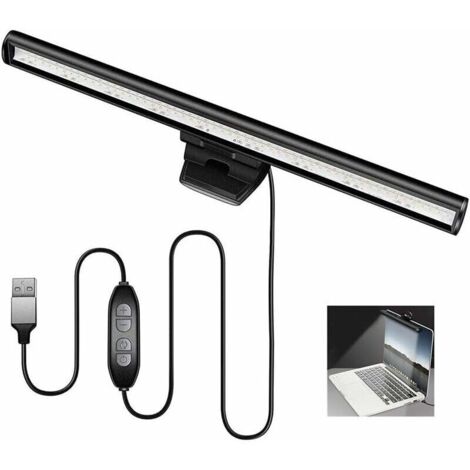 Laptop-Monitor-Lampenleiste, LED-Bildschirmlampe, blend- und flimmerfrei, USB-betrieben, platzsparend, für Zuhause/Büro
