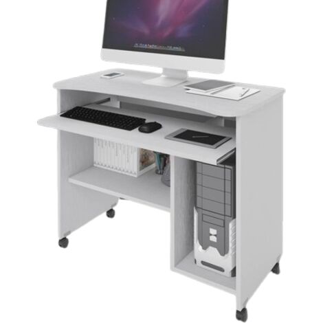 ABITARE Laptop-Schreibtisch 93 x 48,5 cm Esche weiß – Canton