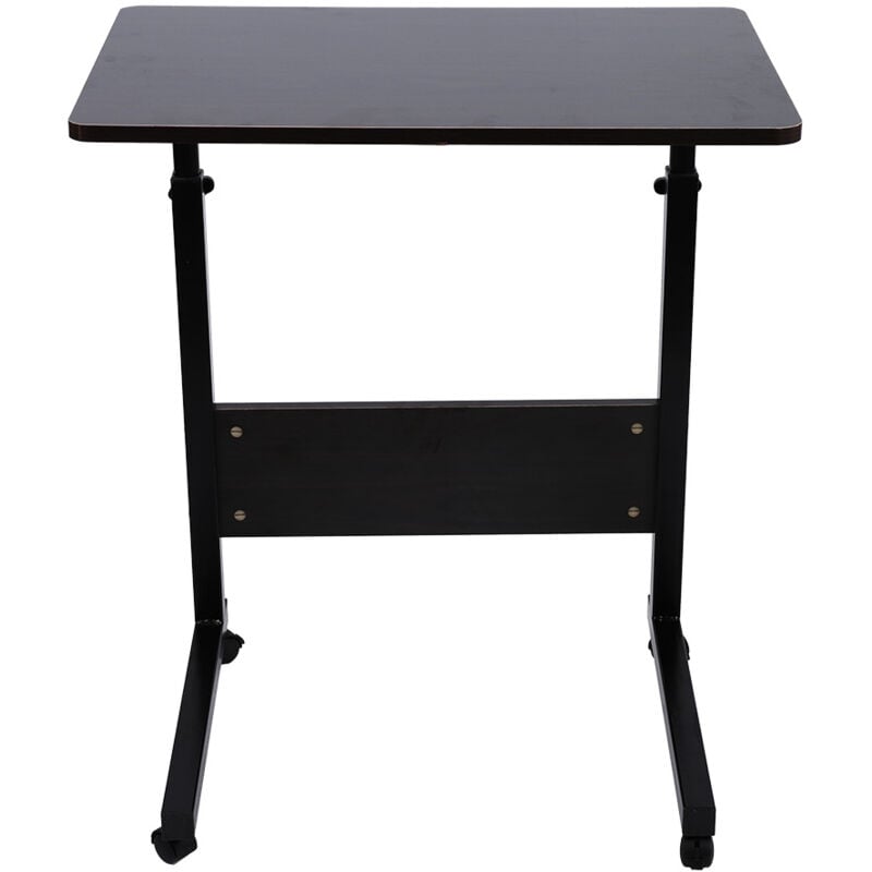 Treetalk - Laptop Table basse réglable en hauteur pour ordinateur portable, avec roulettes, table de lecture latérale du lit, pour maison, bureau,