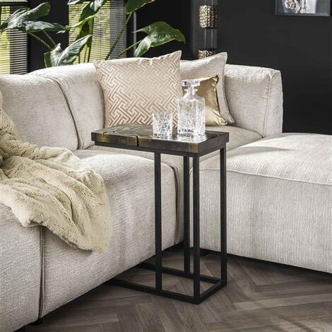 Laptop Table Noir Black and Gold