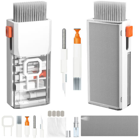 Laptop-Tastatur-Reinigungsset, 10-in-1-Bildschirmreinigungsbürste, multifunktionales Reinigungsset für Elektronikgeräte, iPad, iPhone Pro, Kopfhörer, Kameramonitor, All-in-One