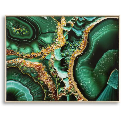 LAQUARED WALL PANTING WITH FRAME  SMERALDY -B- CM 82X4X62