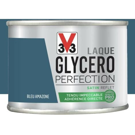 Laque Glycéro Perfection V33 Satin Bleu amazone 0,125 L - Bleu amazone