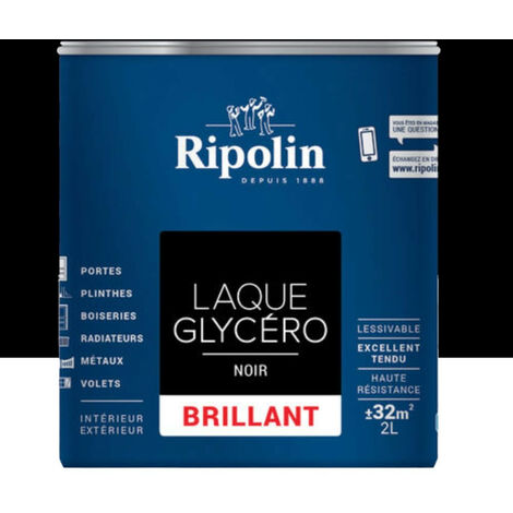 Laque Glycéro Intérieur et Extérieur, Brillant Ripolin