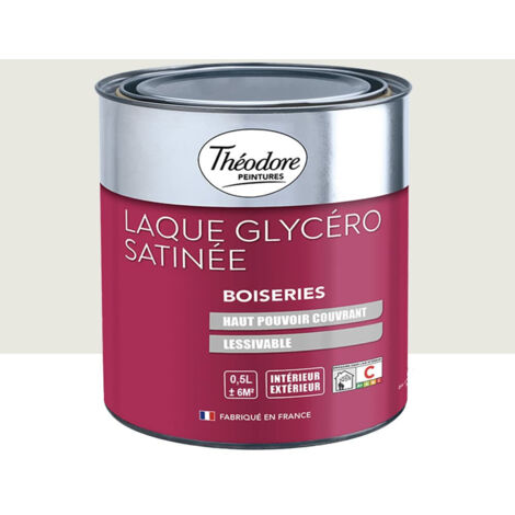 Laque Glycéro Satinée Théodore Gris nacré 0,5 L