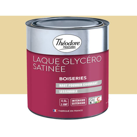 Laque Glycéro Satinée Théodore Paille 0,5 L