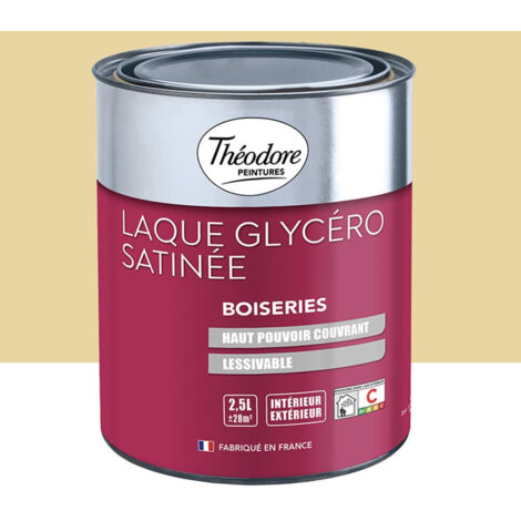 Laque Glycéro Satinée Théodore Paille 2,5 L