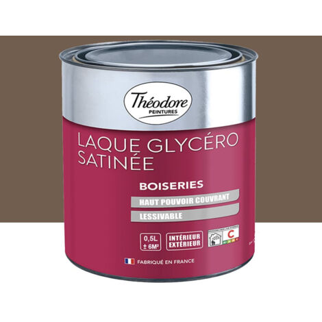 Laque Glycéro Satinée Théodore Ton Bois 0,5 L