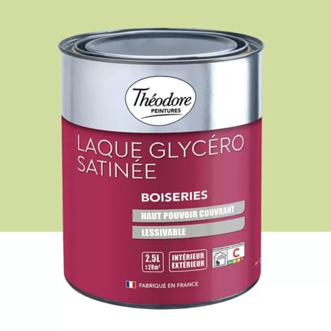 Laque Glycéro Satinée Théodore Vert pomme 2,5 L