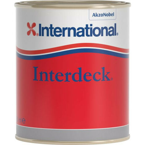 Laque marine antidérapante INTERDECK - INTERNATIONAL - 750 ml - blanc 000