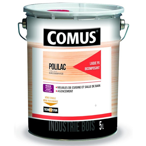 Laque polyuréthane Polilac 2090 1000 COMUS - Blanc - Pot 1 L - 7796