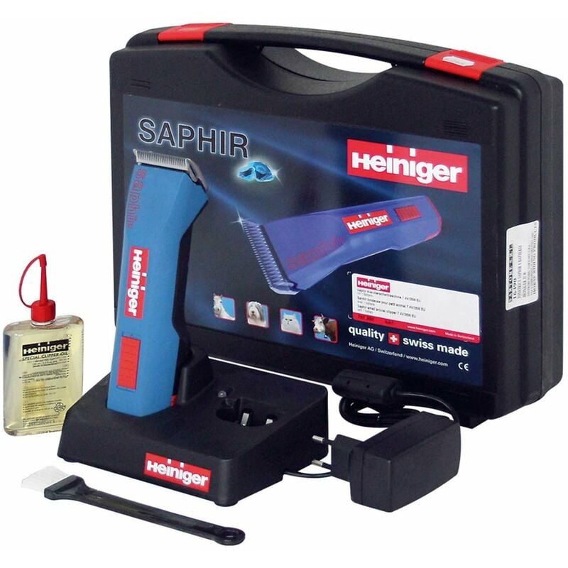 Sob Solutions - Tondeuse à batterie rechargeable rapide Saphir pour chevaux, bovins, chiens et chats avec kit complet