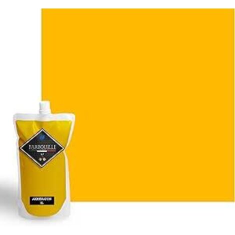 Laque satin bois, murs et plafonds 0,75L Jaune Akhenaton