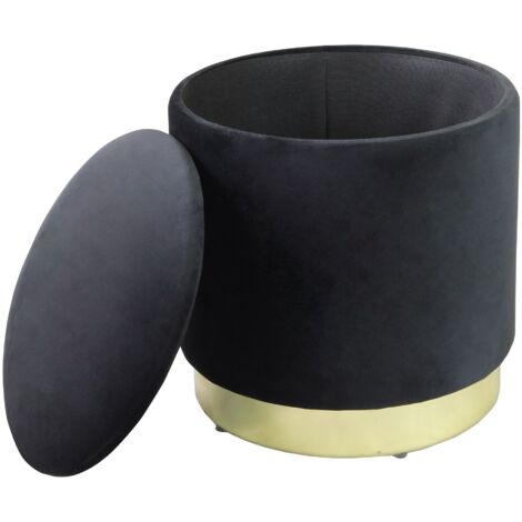 LARA - pouf rotondo in velluto