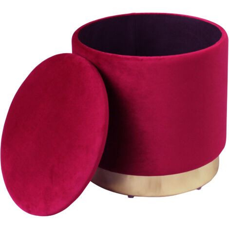 LARA - pouf rotondo in velluto