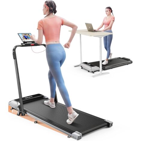 Laresar – Tapis de course électrique pliant 2 en 1 – Vitesse max 12 km/h – Moteur 2,5 HP – Surface de course 1000 x 400 mm – 12 programmes d'entraînement