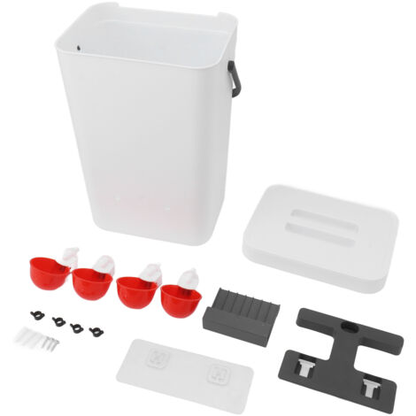 Large Capacity Automatic Chicken Waterer and Feeder Set 12 Liter Portable Poultry Automatic Waterer