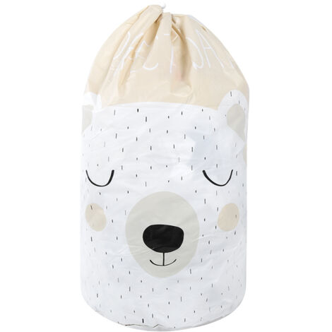 Large Capacity Quilt Clothes Blanket Dust Proof Drawstring Storage Bag Organizer Home SuppliesBear