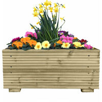 Large Decking Wooden Garden Planter Wood Trough Handmade Box - 1.8m