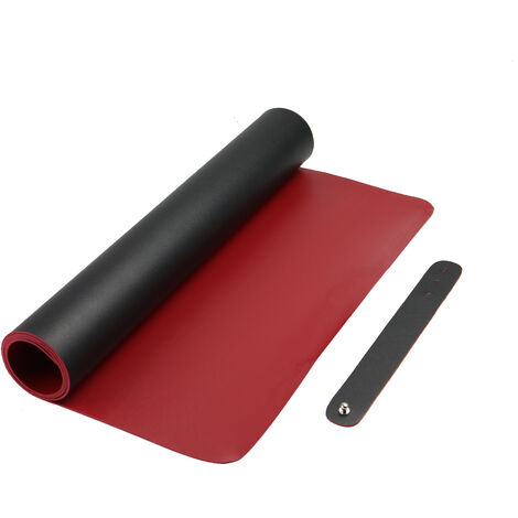 main image of "Large Desk Mat Black & Red | M&W - Black"
