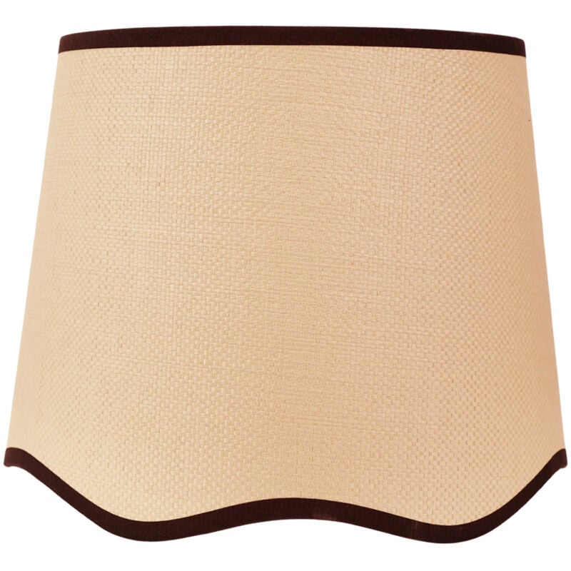 Large Dutton Fabric Matte Natural Tapered Ceiling Pendant Shade