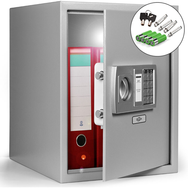 Deuba - Safe Digital Cabinet Electronic LED Display Vault 56L or 13L with Keys Home 1