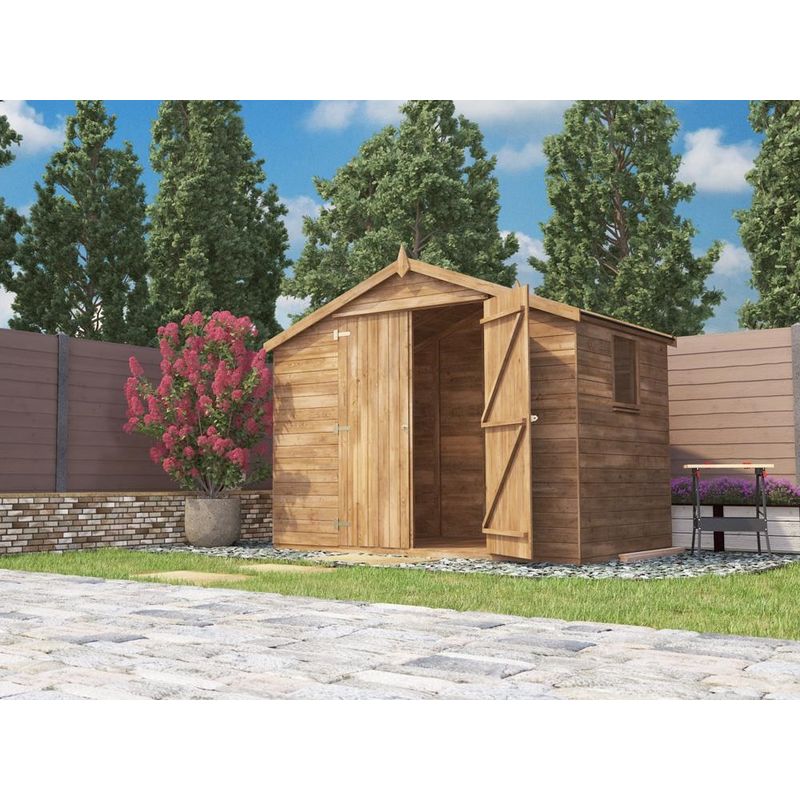 16x10 Large Garden Shed Heavy Duty Pressure Treated Tool Bike