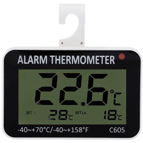 Large LCD Refrigerator Fridge Freezer Digital Thermometer Temperature Meter with Rack