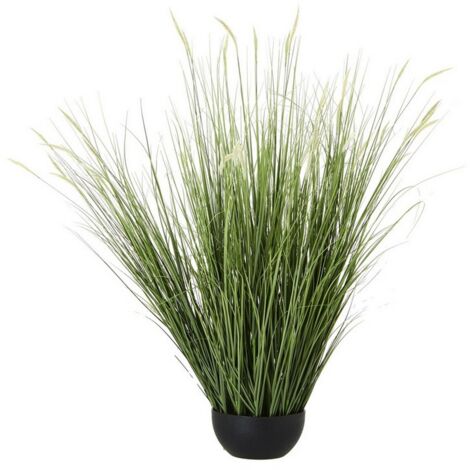 Large Onion Grass Plant in Pot - Plastic - L24 x W24 x H120 cm - Green