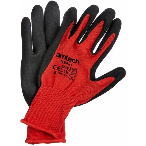 Large (Size 9) Nitrile performance work gloves - N2421