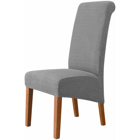Large size stretch chair cover, 2 pieces removable washable calico chair cover for restaurant, hotel, banquet (Orange)