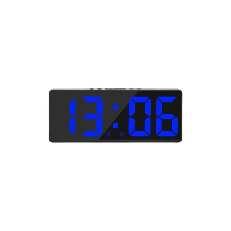 Lablanc - Large Smart Digital Wall Clock App Control Time/Date/Sound Trigger And Countdown Function Continuous Brightness And Volume Alarm With