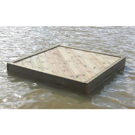 main image of "Large Square Duck Float, Waterfowl Platform, Floating Waterfowl Pontoon"