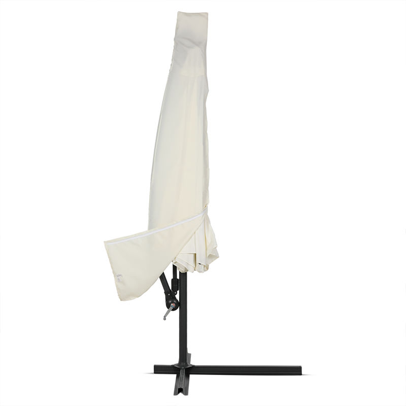 Sun Parasol Cover Garden Cantilever Umbrella Waterproof Breathable 160 g/m² Polyester Covering Beige, für 3m Schirm (de) - Deuba