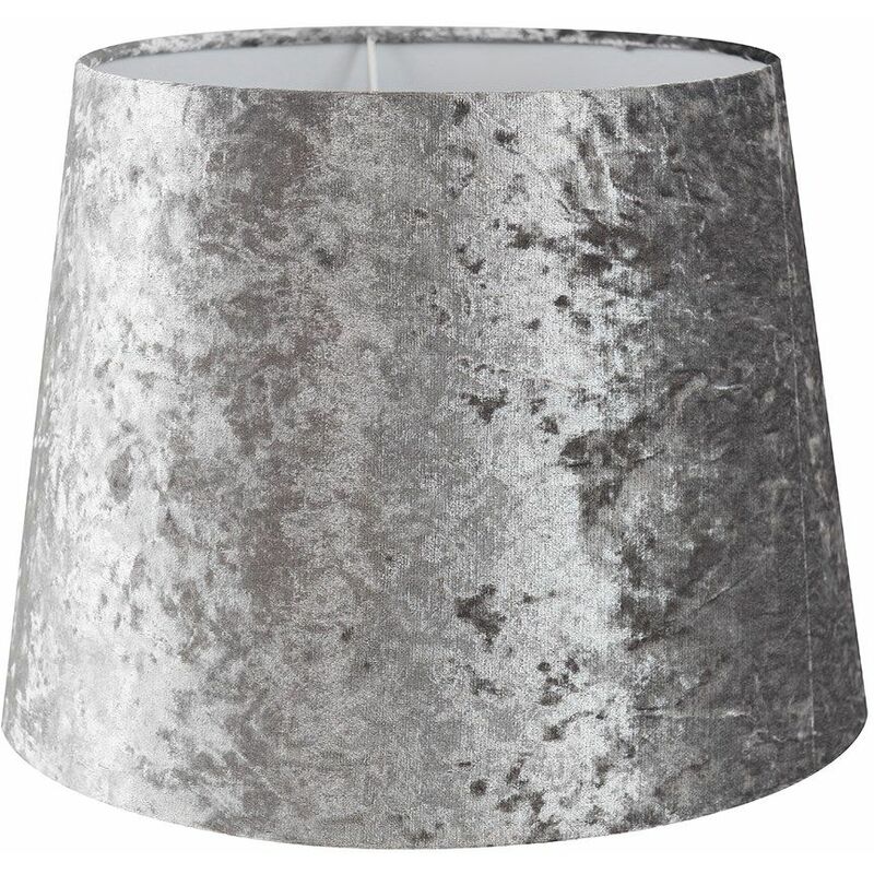 35cm Tapered Table / Floor Lamp Shade - Silver Grey
