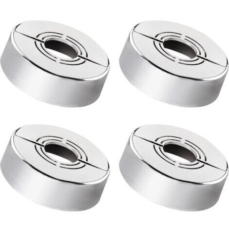 Largeight – Lot de 4 rosaces de mitigeur douche – 3 tailles Ø 20mm, Ø 25mm, Ø 33mm – ABS qualité supérieure – Installation rapide sans outils