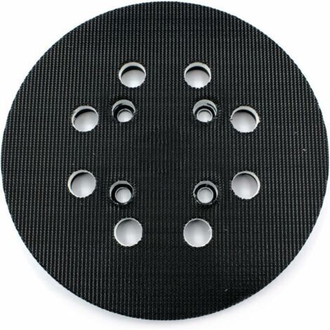 Largeight – Plateau de ponçage 125 mm – Dureté moyenne – 8 trous pour ponceuses Bosch PEX 300/400 AE et Advanced Orbit 18