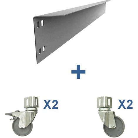 LARGUERO GRIS 900 + 4RUEDAS (2F+2SF) 200
