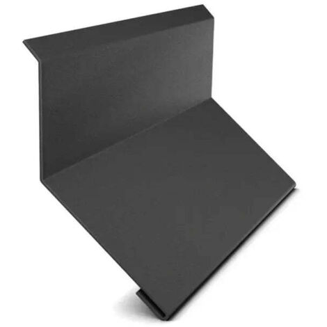 Larmier de mur faîtage, noir mat RAL 9005