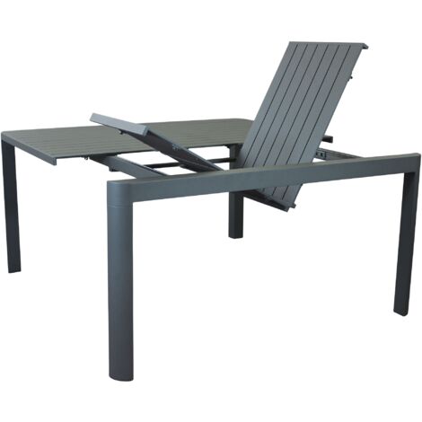 LARS - tavolo da giardino in alluminio allungabile 100/150 x 150 cm