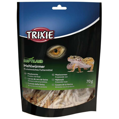 Larves de vers de Farine séchées 70 GR - Trixie - Marron