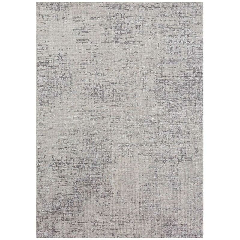 

Ligne Pure - La alfombra moderna refleja 11 1a2t en naranja viscosa - Gris