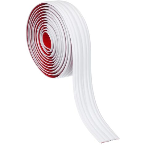 Las molduras decorativas y los zócalos se utilizan para proteger los bordes de las paredes y los suelos (20 mm x 3 m, blanco).
