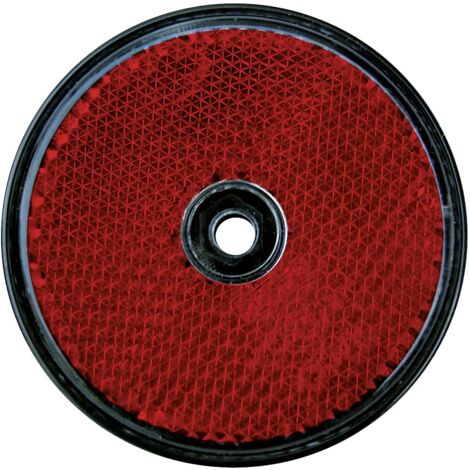 LAS Reflektor rund rot 2 Stück Anhängerzubehör