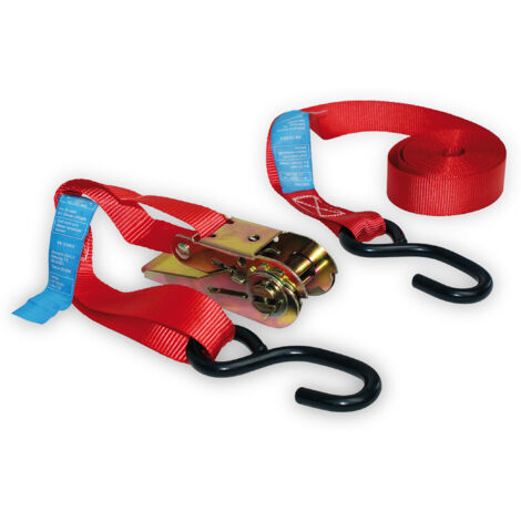 LAS Spanngurt 10317, 500x2,5 cm, mit Ratsche, nach EN 12195-2:2000